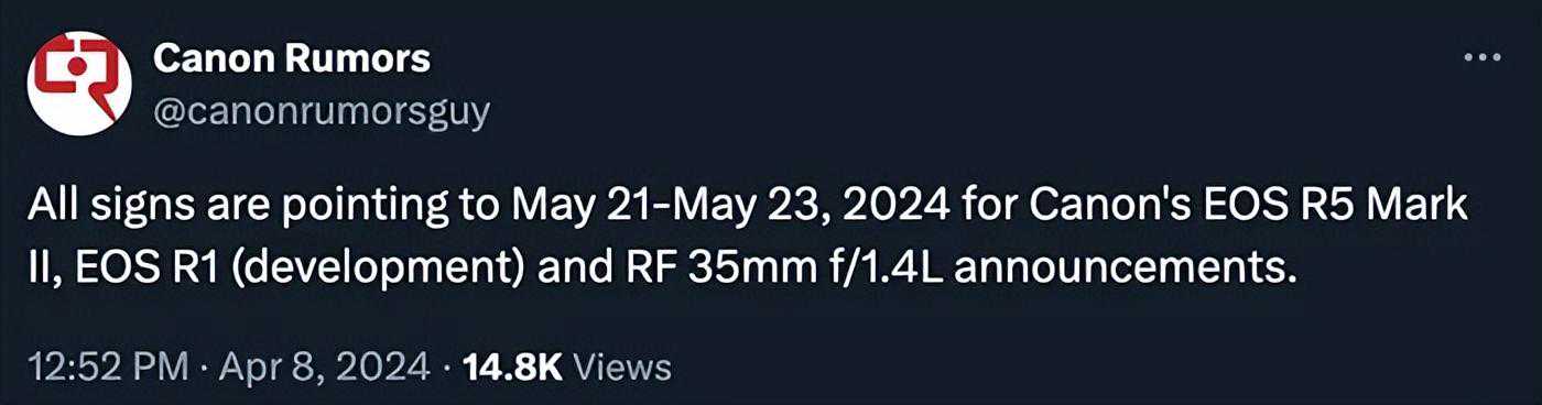 机闻速递：佳能新机发布时间曝光？索尼A6700新固件发布