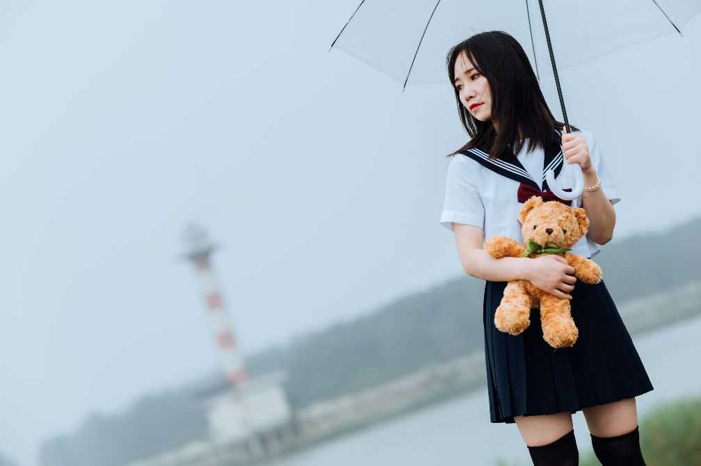 合肥巢湖边JK制服写真拍摄