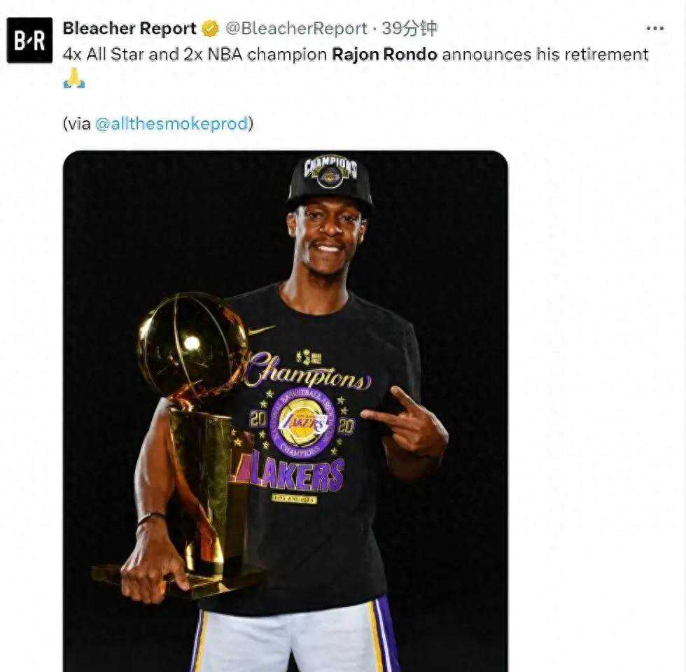 隆多正式退役!为什么不当教练?他在等詹姆斯买球队 隆多正式退役!为什么不当教练?他在等詹姆斯买球队